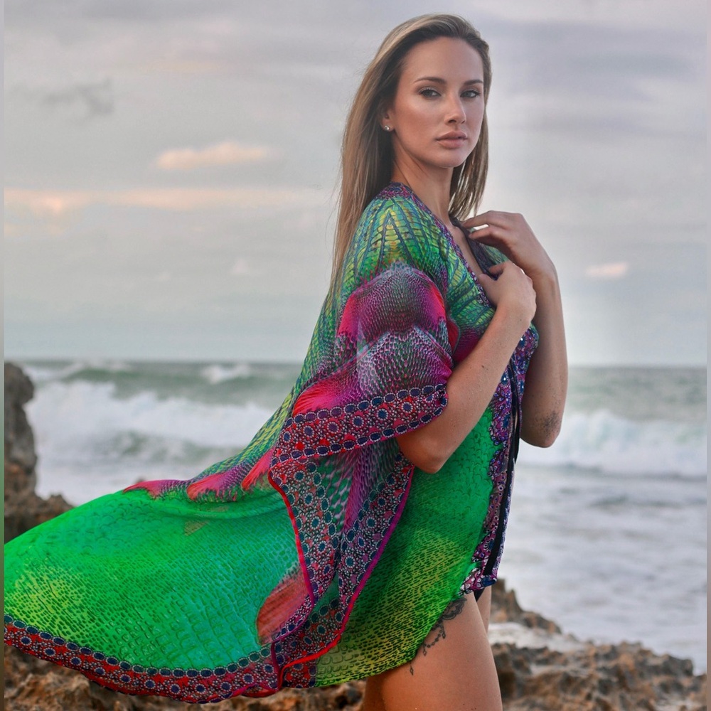 Floaty lotus kimono